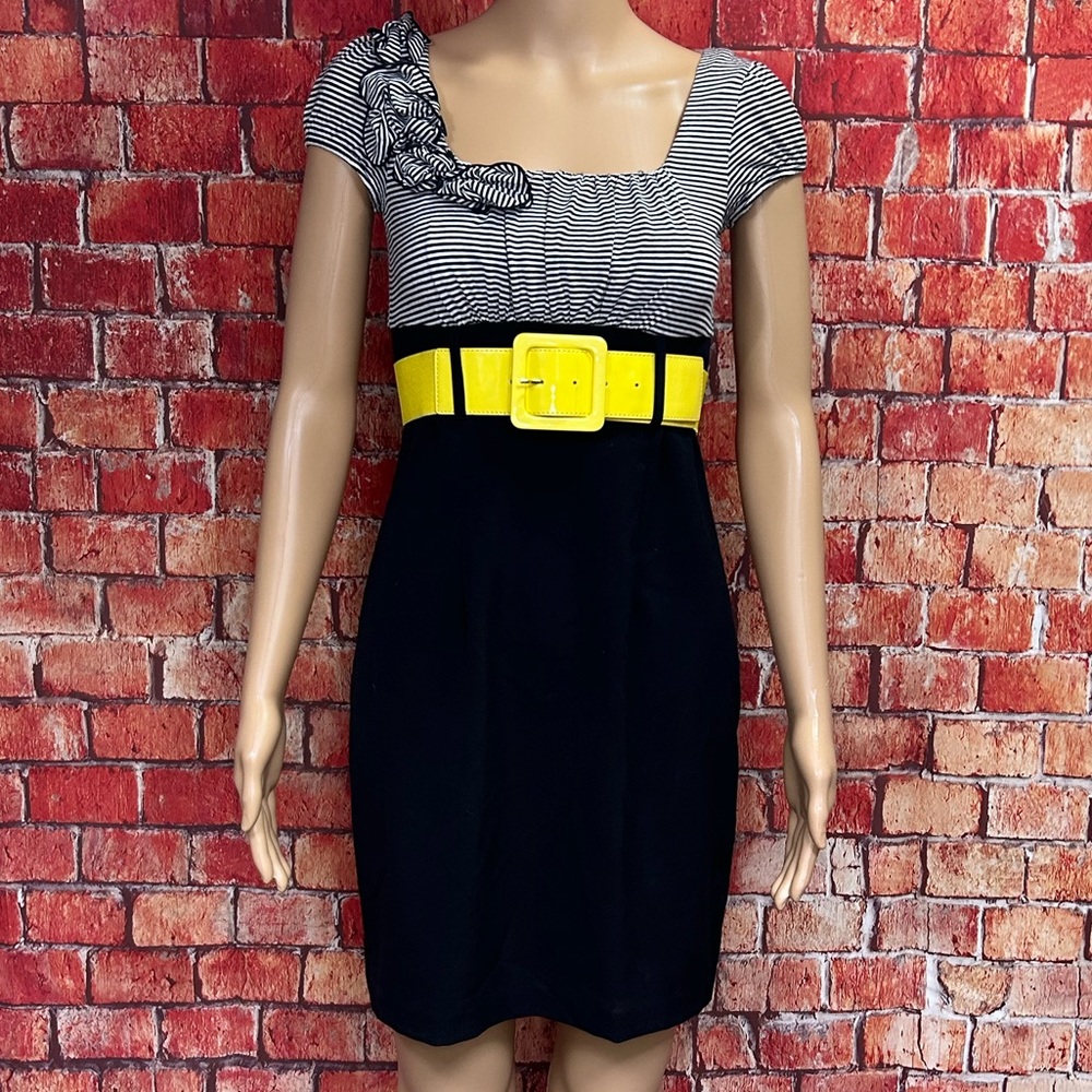 IZ Byer‎ Empire Waist Belted Dress